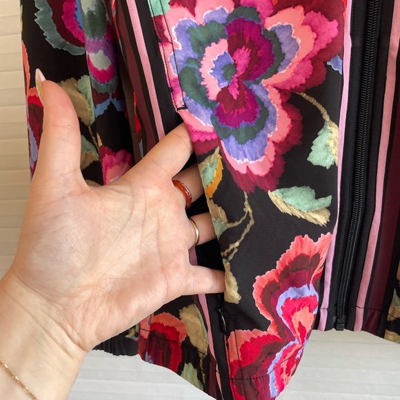 Johnny Was Floral Athletic Jacket - Picture 8 of 12